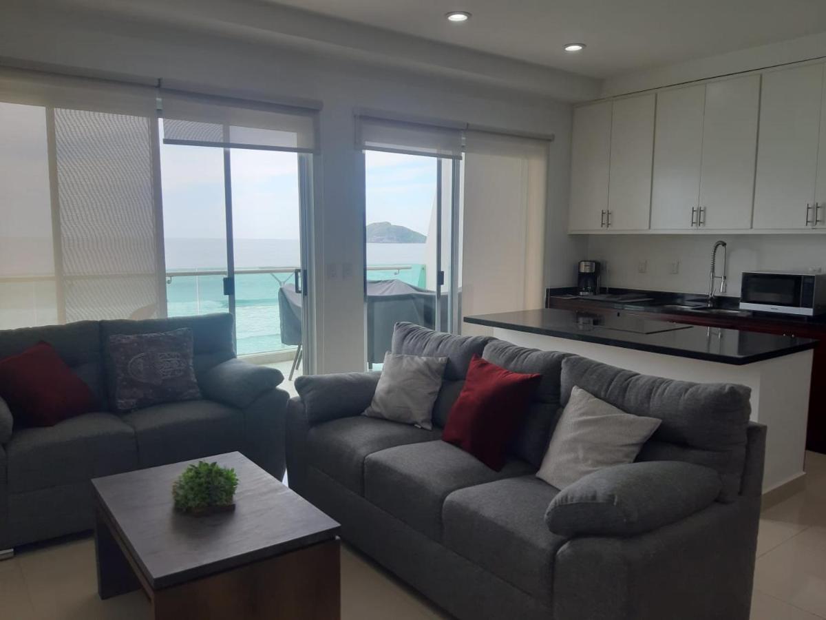 Hermoso Y Moderno Departamento Frente Al Malecon Con Preciosa Vista Al Mar Mazatlán Exterior foto